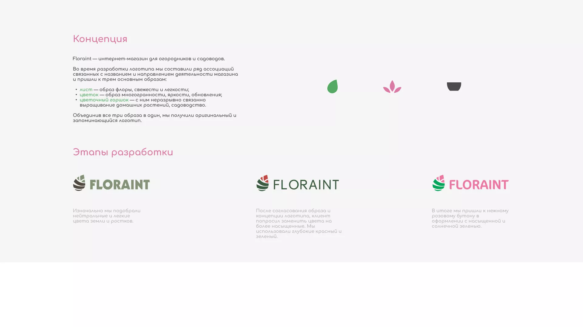 Создание логотипа и интернет-магазина «FLORAINT» в Красноармейске
