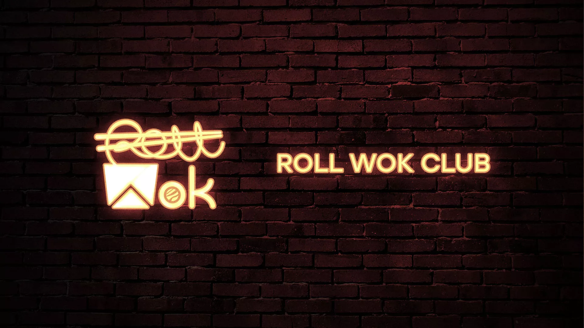 Разработка логотипа суши-бара «Roll Wok Club» в Красноармейске