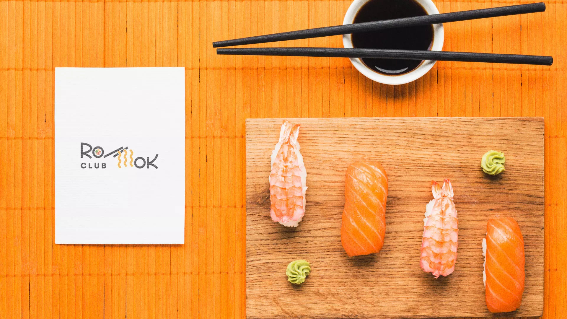Создание логотипа суши-бара «Roll Wok Club» в Красноармейске