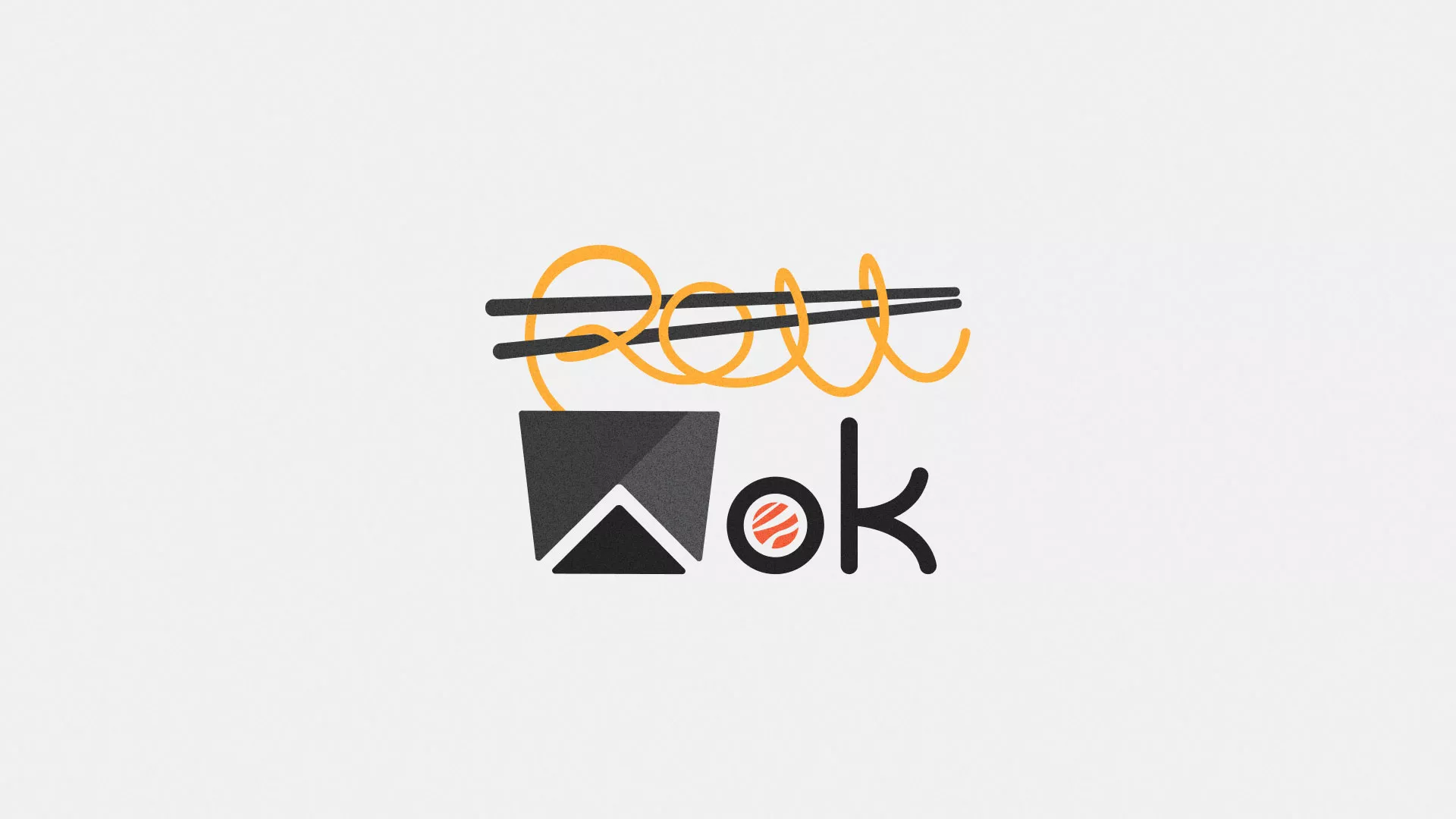 Разработка логотипа в Красноармейске для суши-бара «Roll Wok Club»