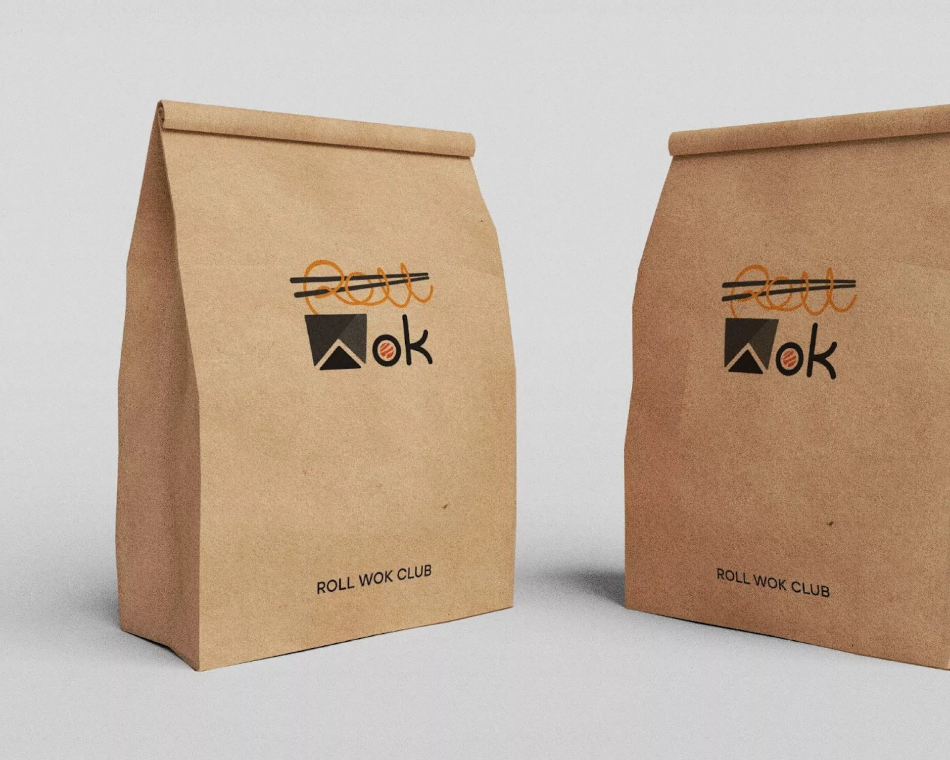 Создание дизайна упаковки суши-бара «Roll Wok Club» в Красноармейске